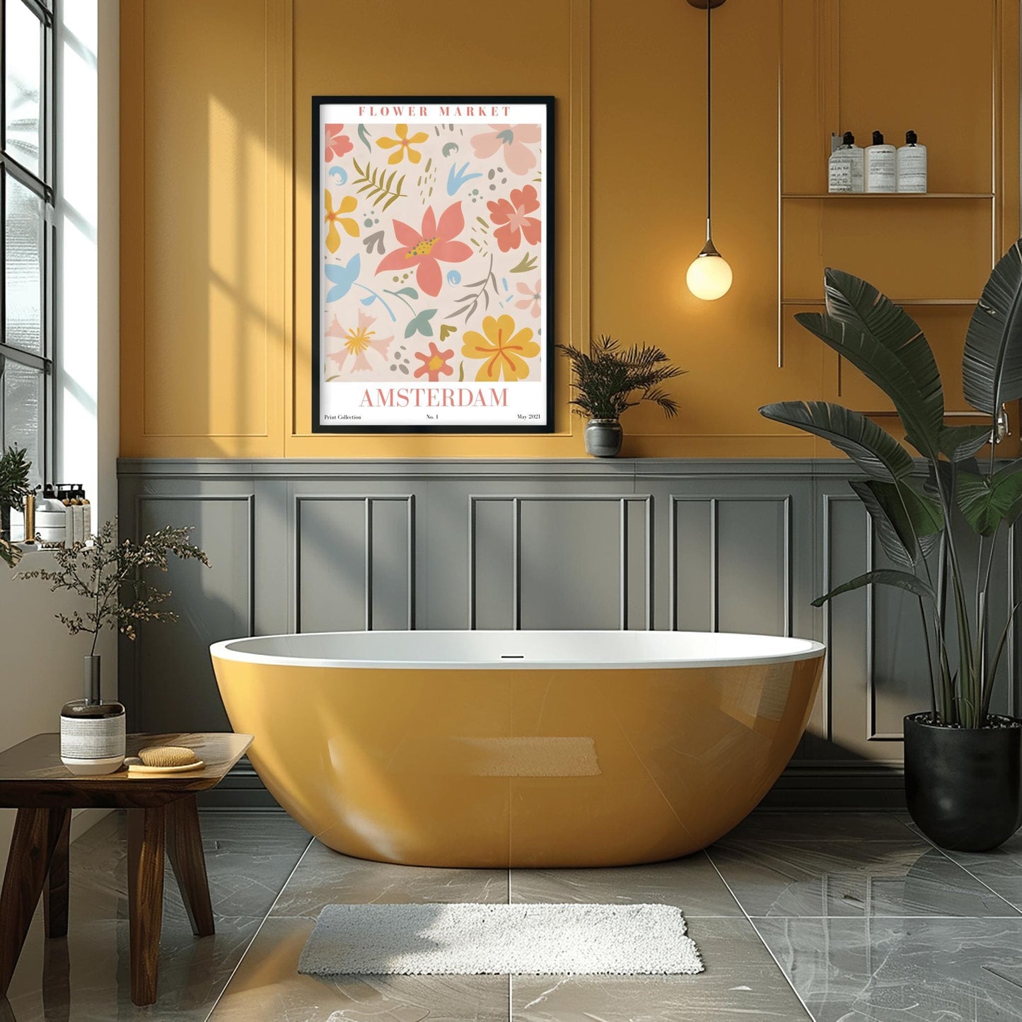 Amsterdam Flower Market Print ‚Äì Pastel Abstract Floral Art (view 6)