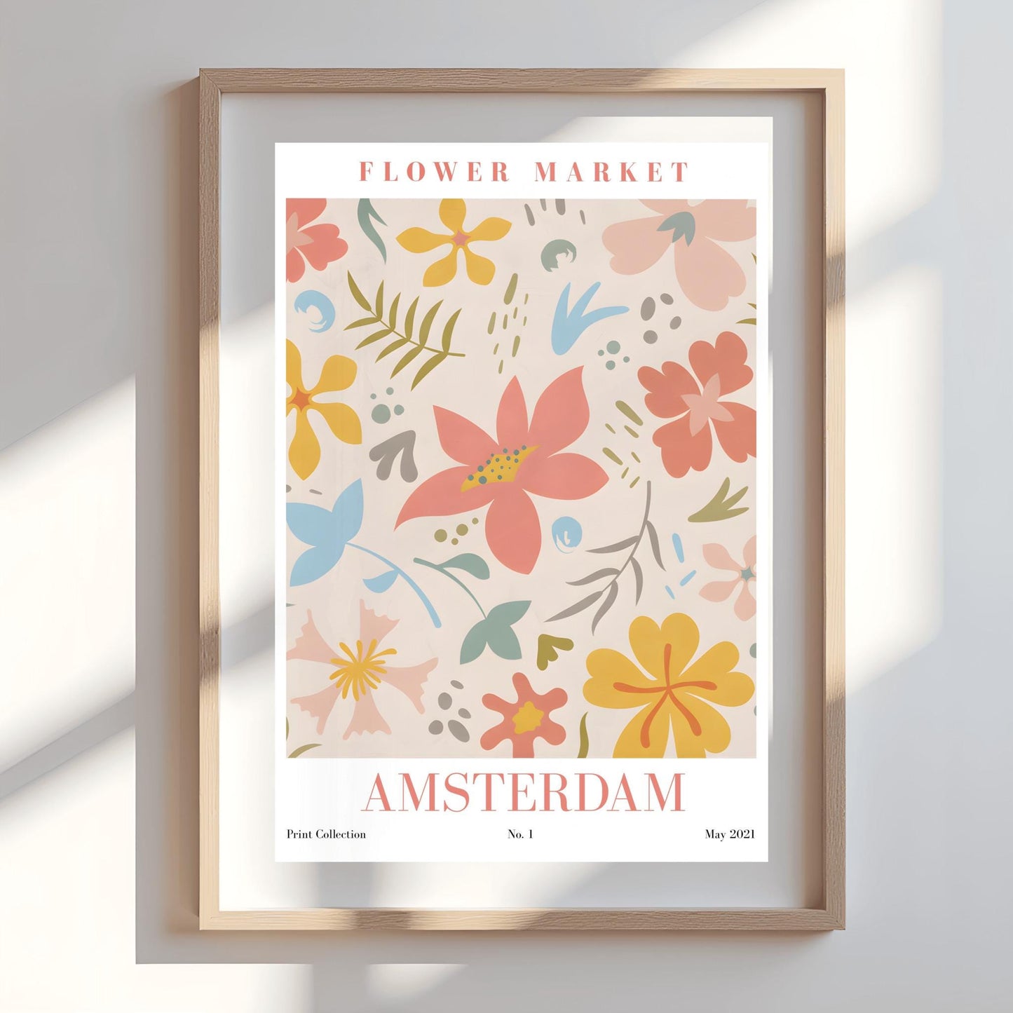 Amsterdam Flower Market Print ‚Äì Pastel Abstract Floral Art (view 8)