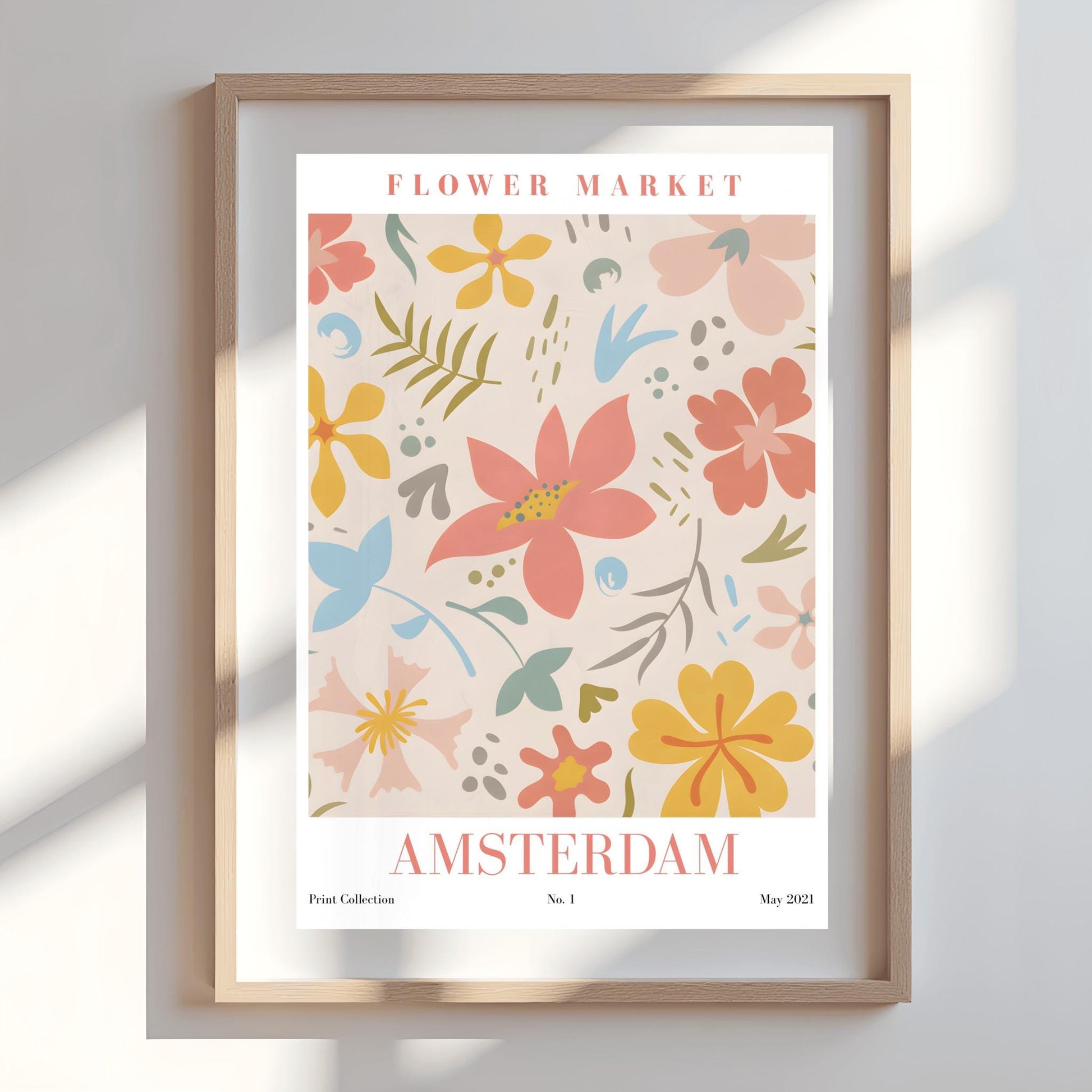 Amsterdam Flower Market Print ‚Äì Pastel Abstract Floral Art (view 8)