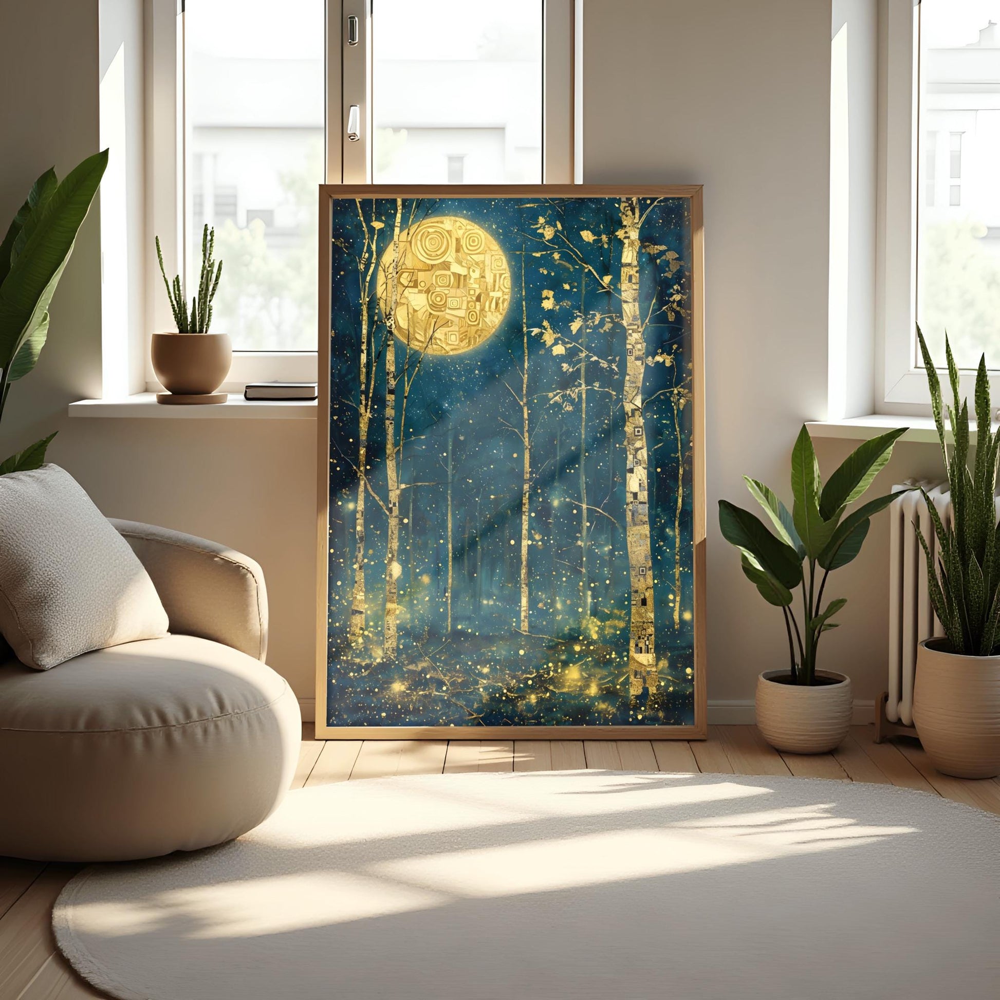 Gustav Klimt Golden Forest Print Museum Exhibition Art Poster (view 3)