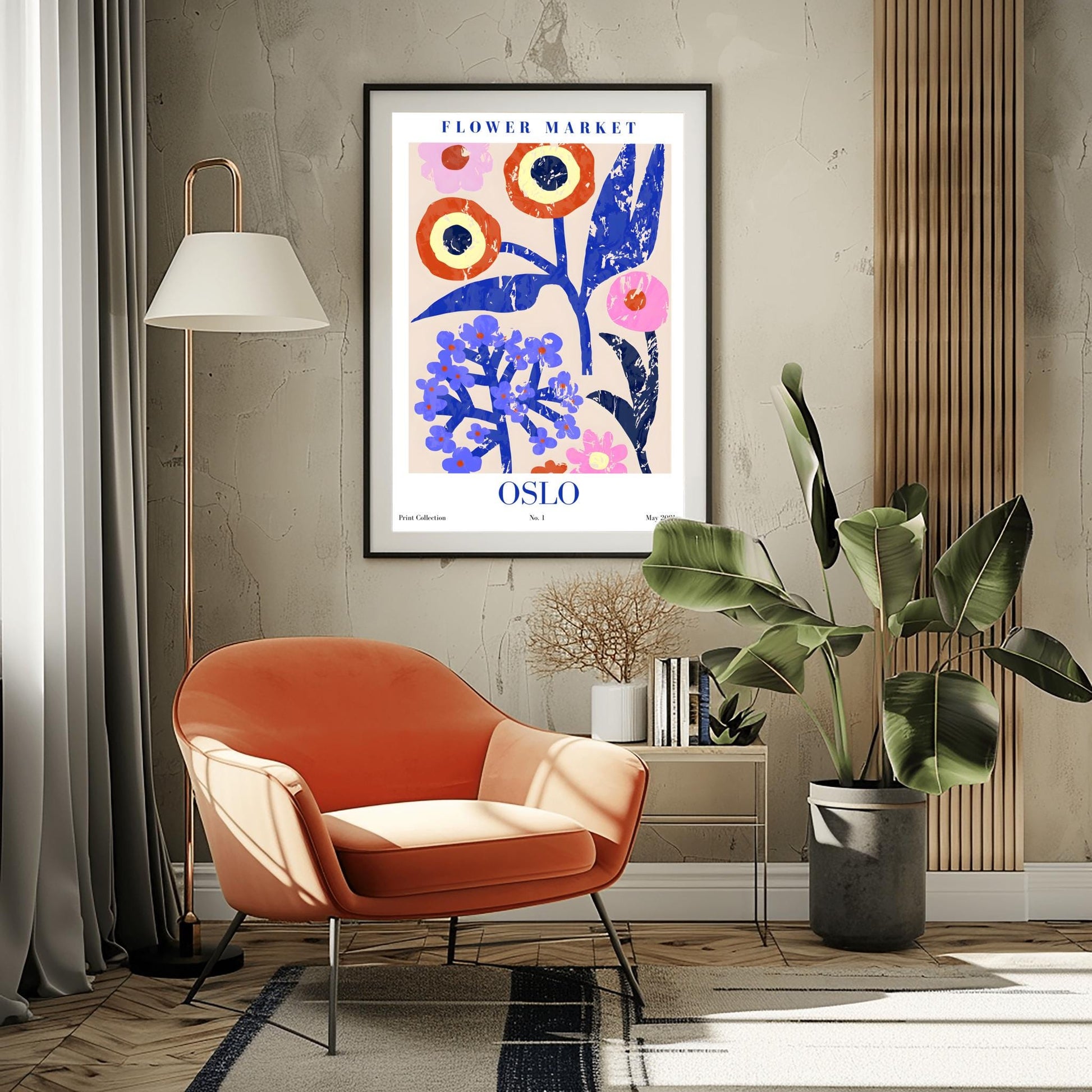 Oslo Flower Market Print ‚Äì Bold Abstract Floral Art (view 5)