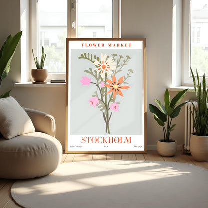 Stockholm Flower Market Print ‚Äì Abstract Botanical Bouquet (view 5)