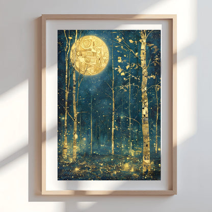Gustav Klimt Golden Forest Print Museum Exhibition Art Poster (view 7)