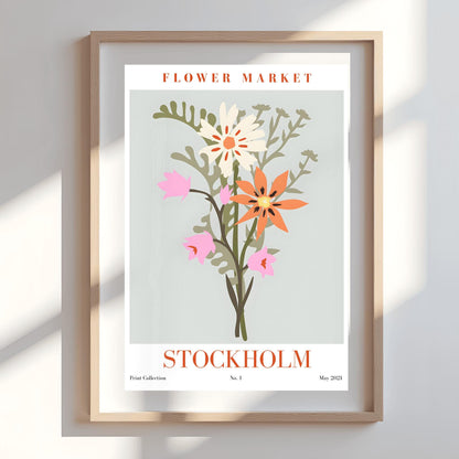 Stockholm Flower Market Print ‚Äì Abstract Botanical Bouquet (view 7)