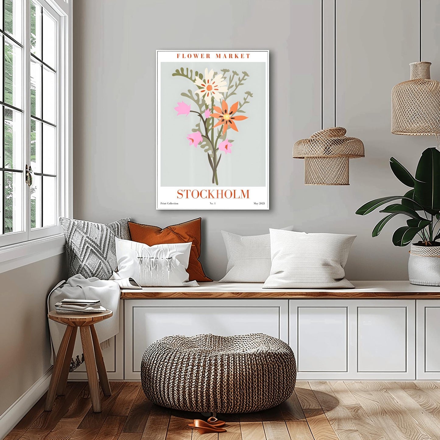 Stockholm Flower Market Print ‚Äì Abstract Botanical Bouquet (view 8)