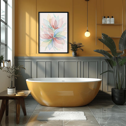 Dopamine Pastel Floral Print ‚Äì Expressive Botanical Art (view 4)
