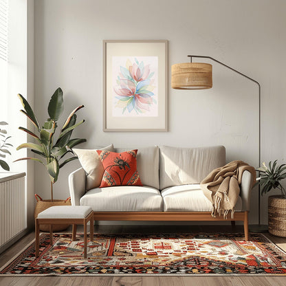Dopamine Pastel Floral Print ‚Äì Expressive Botanical Art (view 5)