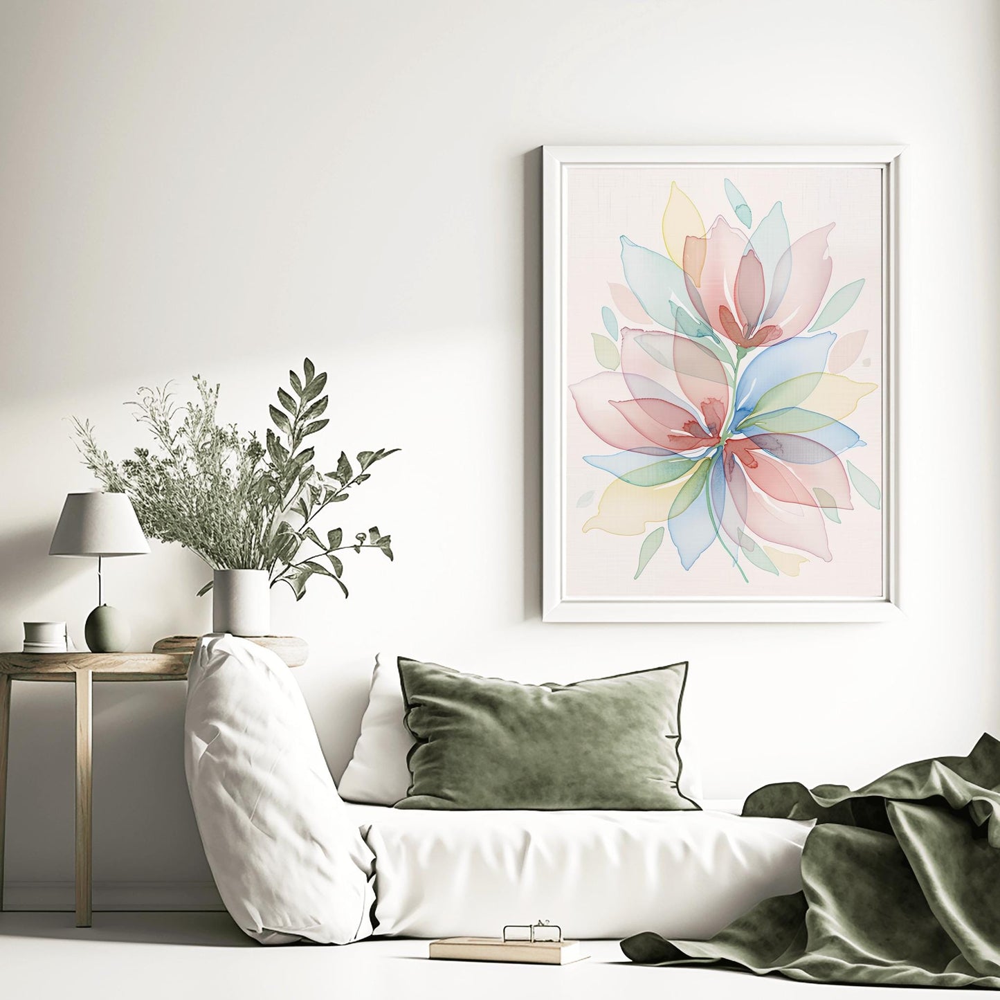 Dopamine Pastel Floral Print ‚Äì Expressive Botanical Art (view 6)