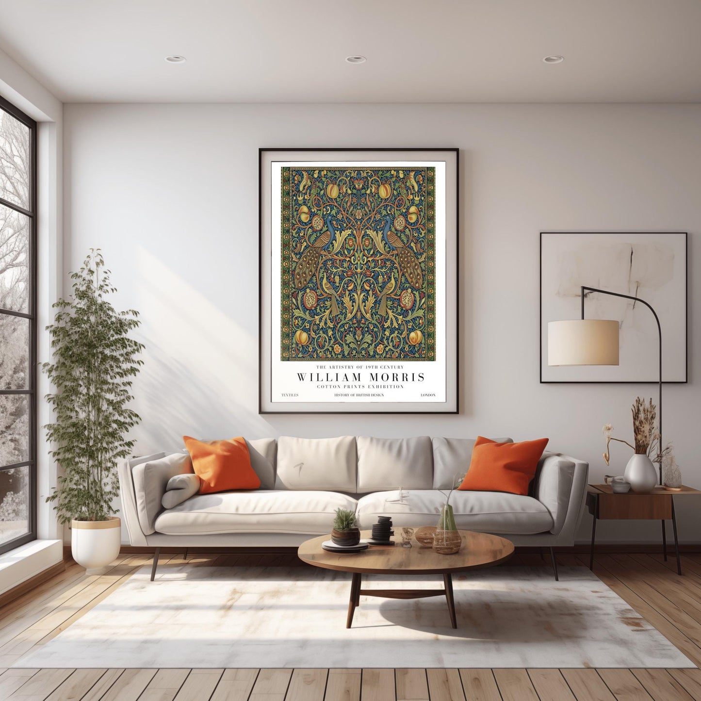 William Morris Peacock Pattern Print ‚Äì Vintage Textile Art (view 2)