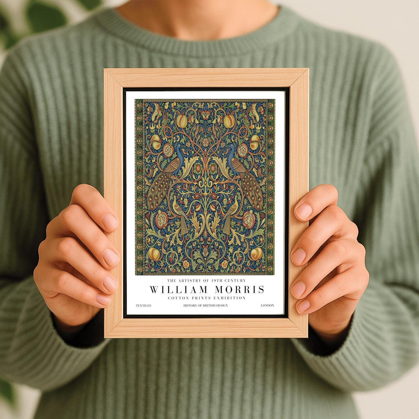 William Morris Peacock Pattern Print ‚Äì Vintage Textile Art (view 8)