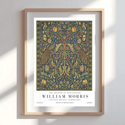 William Morris Peacock Pattern Print ‚Äì Vintage Textile Art (view 9)