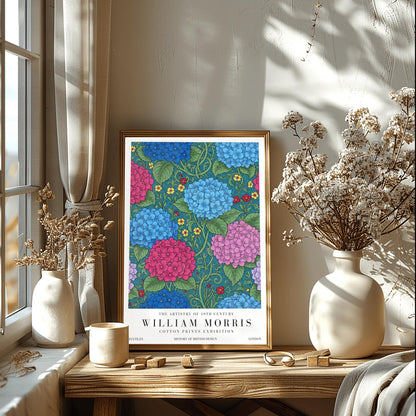 William Morris Hydrangea Pattern Print ‚Äì Vintage Floral Art (view 9)