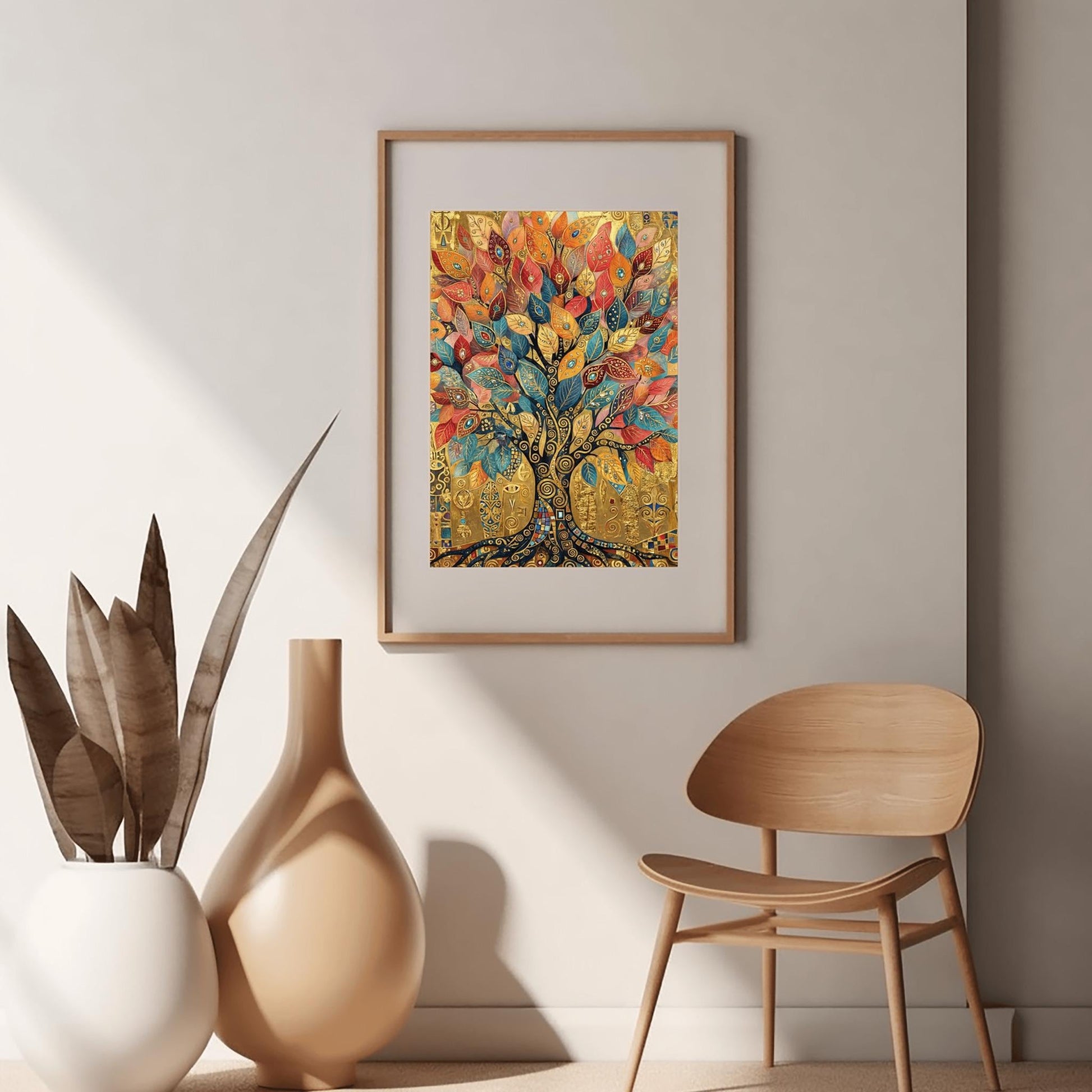 Gustav Klimt Tree of Life Inspiration: Moon & Stars Fine Art Poster (view 7)