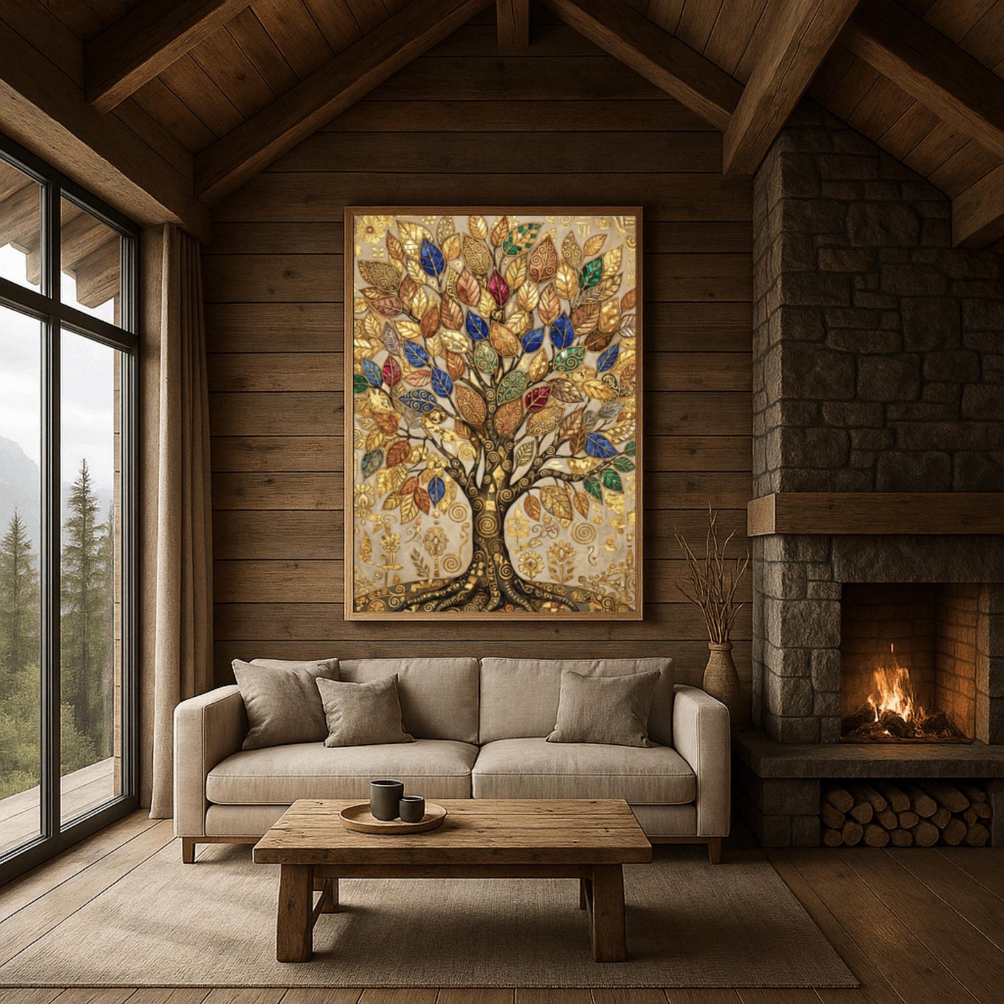 Gustav Klimt Golden Tree of Life ‚Äì Autumn Decor (view 12)