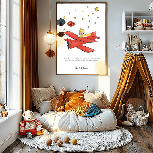 The Little Prince Quote Print: Antoine de Saint-Exup√©ry Nursery Wall Art (main image)