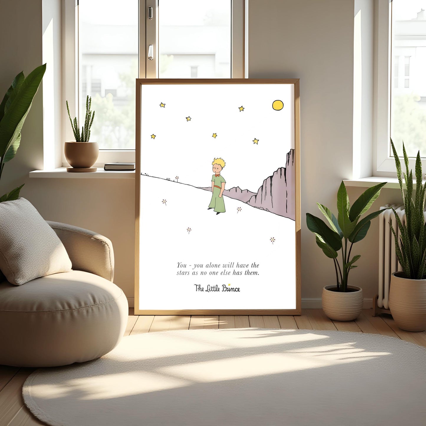 The Little Prince Poster: Classic Story Nursery Wall Art (main image)