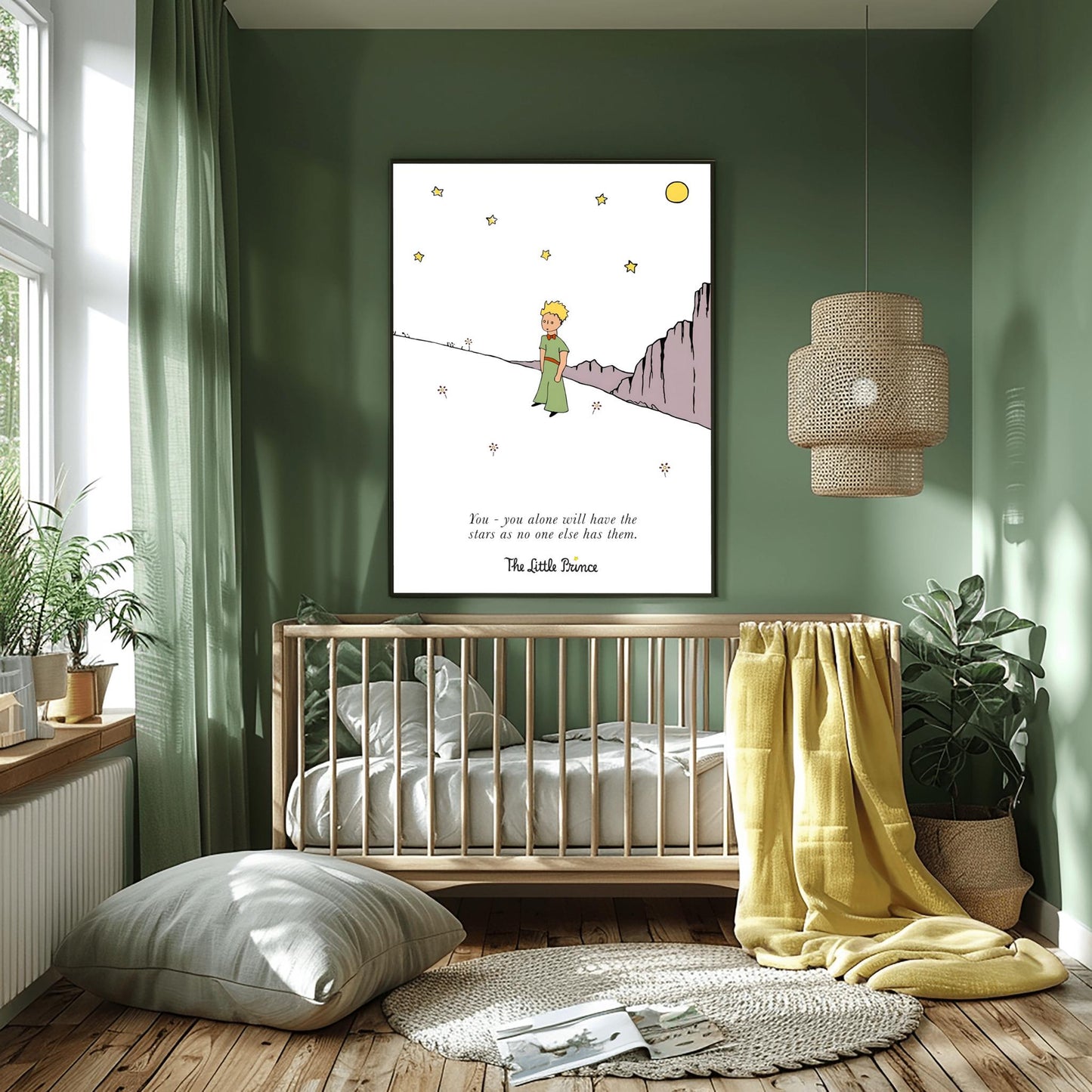 The Little Prince Poster: Classic Story Nursery Wall Art (view 2)