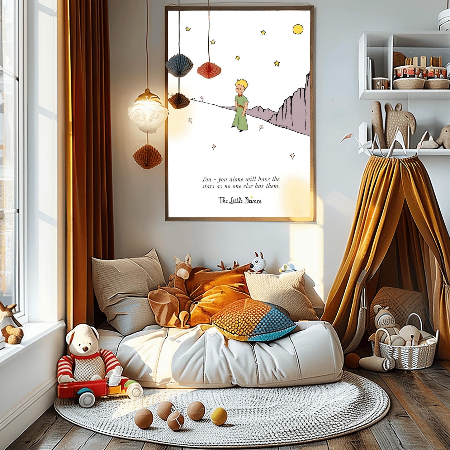 The Little Prince Poster: Classic Story Nursery Wall Art (view 3)
