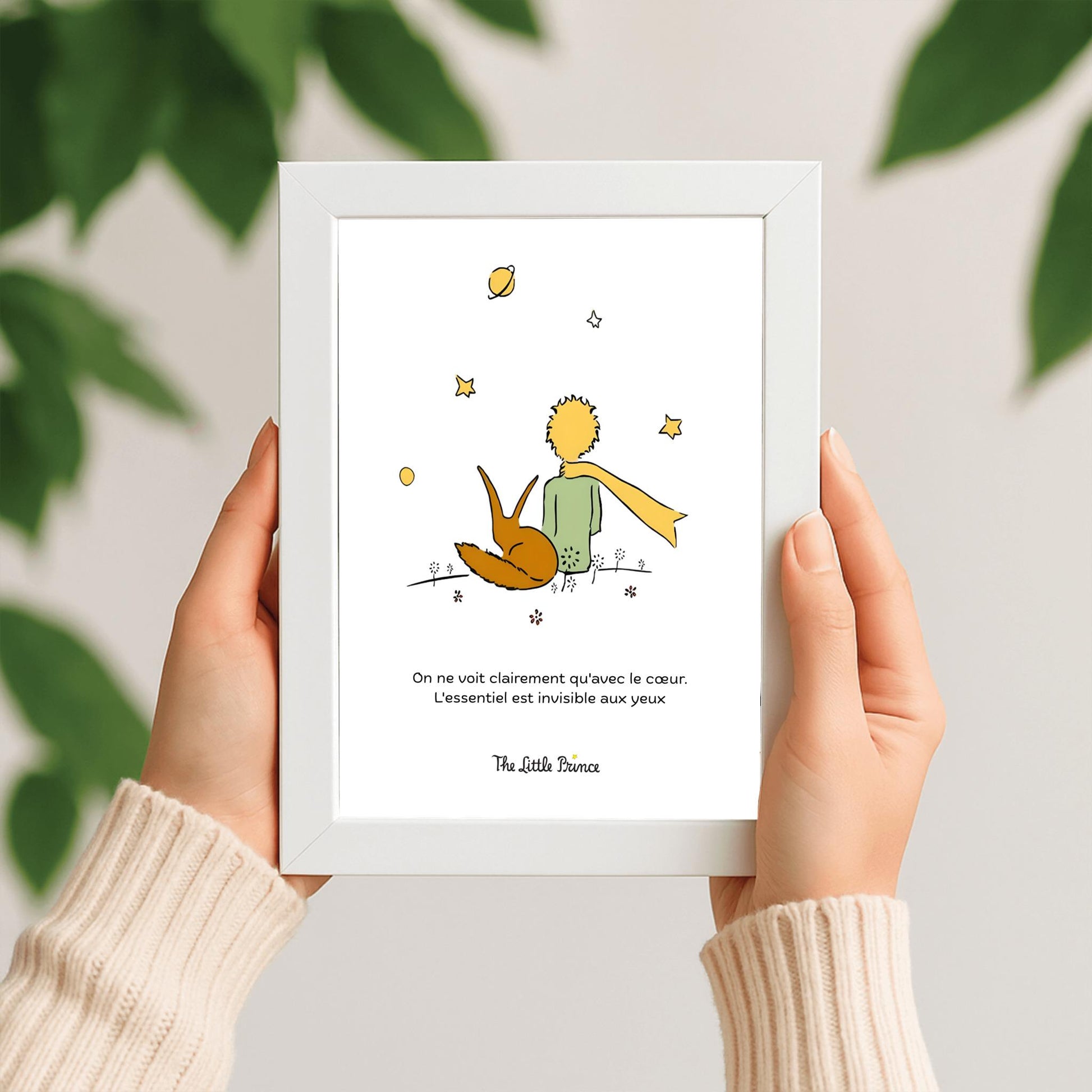 The Little Prince Print: Fox Illustration ‚Äì Classic French Nursery Quote (view 6)