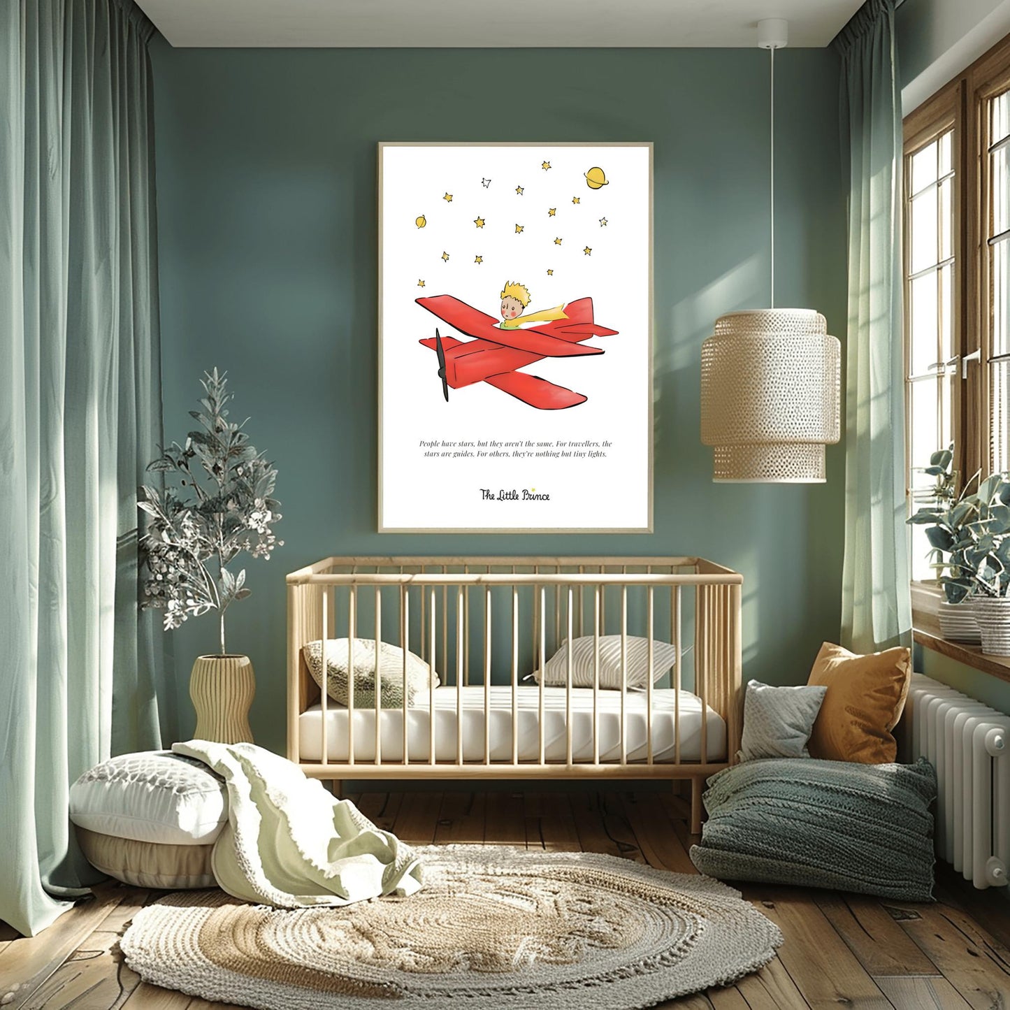 The Little Prince Quote Print: Antoine de Saint-Exup√©ry Nursery Wall Art (view 6)