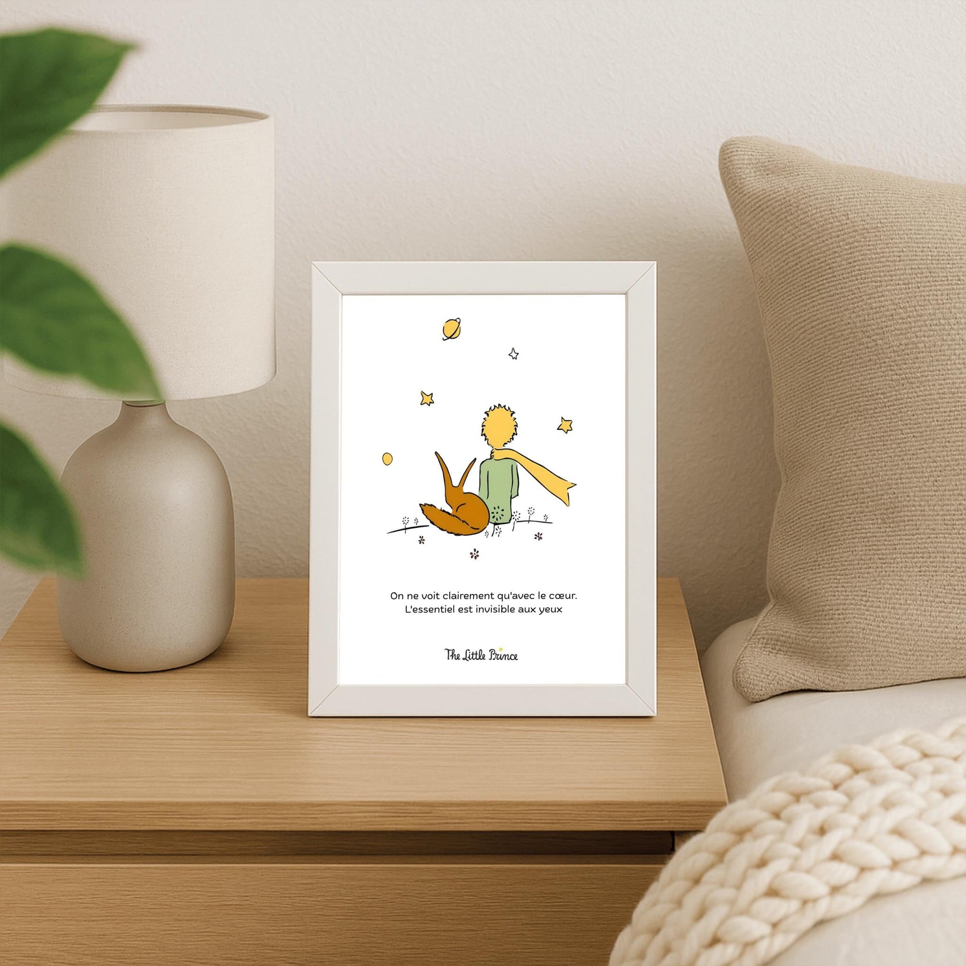 The Little Prince Print: Fox Illustration ‚Äì Classic French Nursery Quote (view 8)