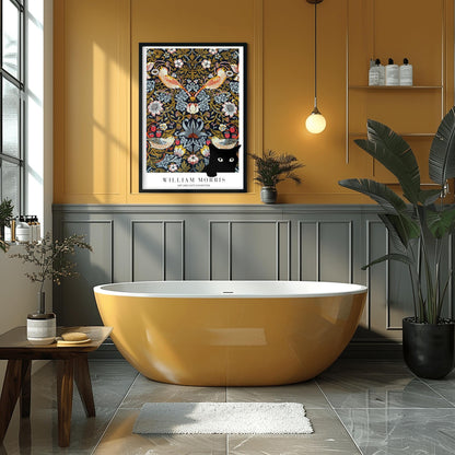 William Morris Cat Print: Arts & Crafts Exhibition Poster (view 2)