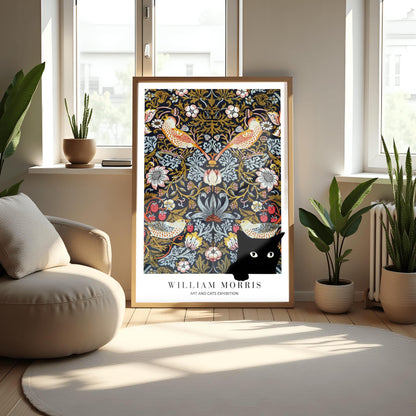 William Morris Cat Print: Arts & Crafts Exhibition Poster (view 4)