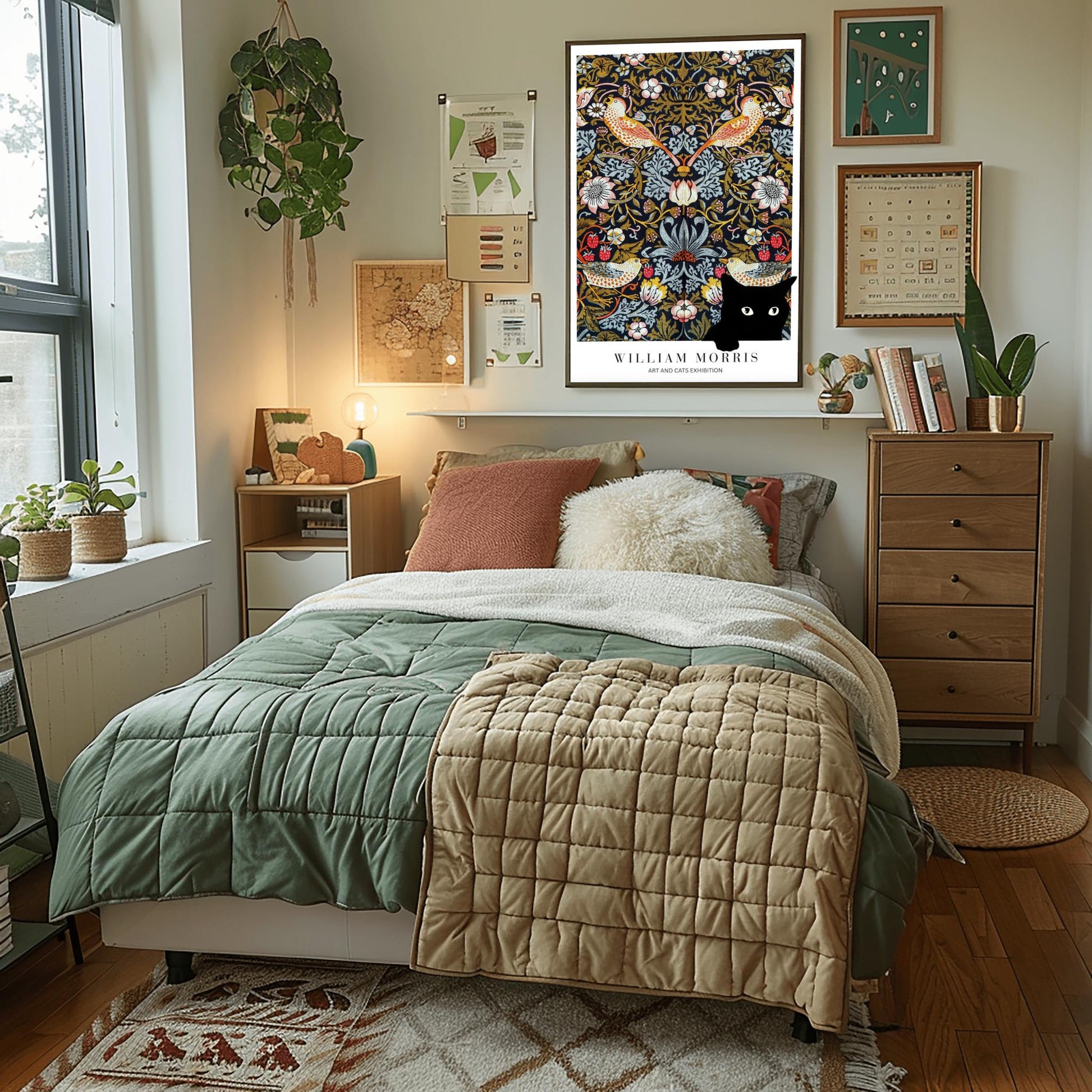 William Morris Cat Print: Arts & Crafts Exhibition Poster (view 6)