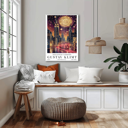 Gustav Klimt Golden New York Streetcar Print ‚Äì Art Nouveau Tram Poster (view 10)