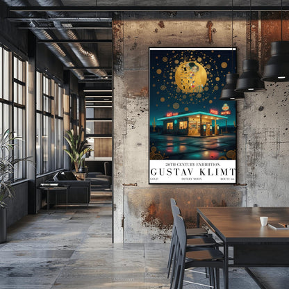 Gustav Klimt Route 66 Print ‚Äì Golden Art Nouveau Road Trip Poster (view 10)