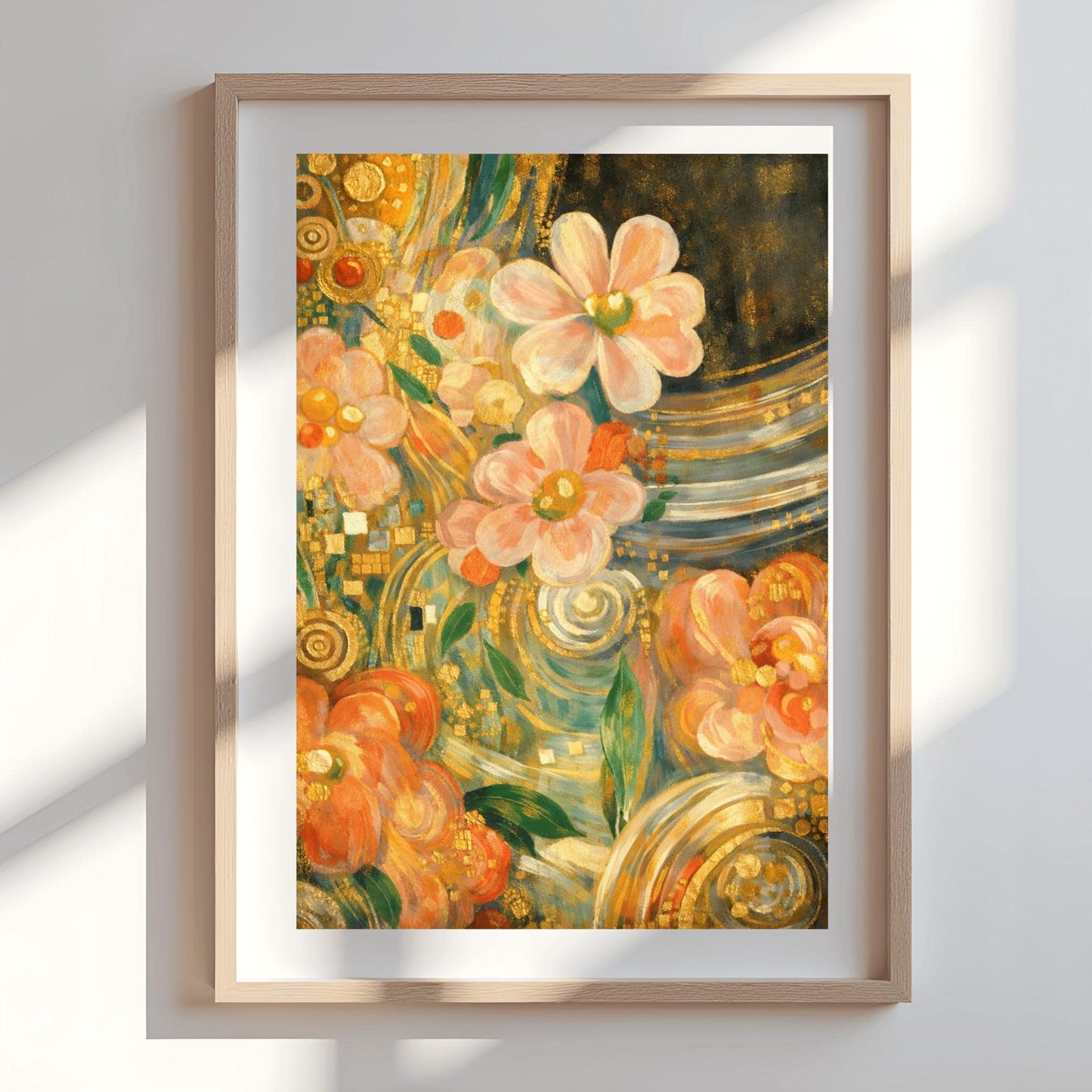 Gustav Klimt Golden Floral Masterpiece Inspiration Print ‚Äì Art Nouveau Flowers Poster (view 10)