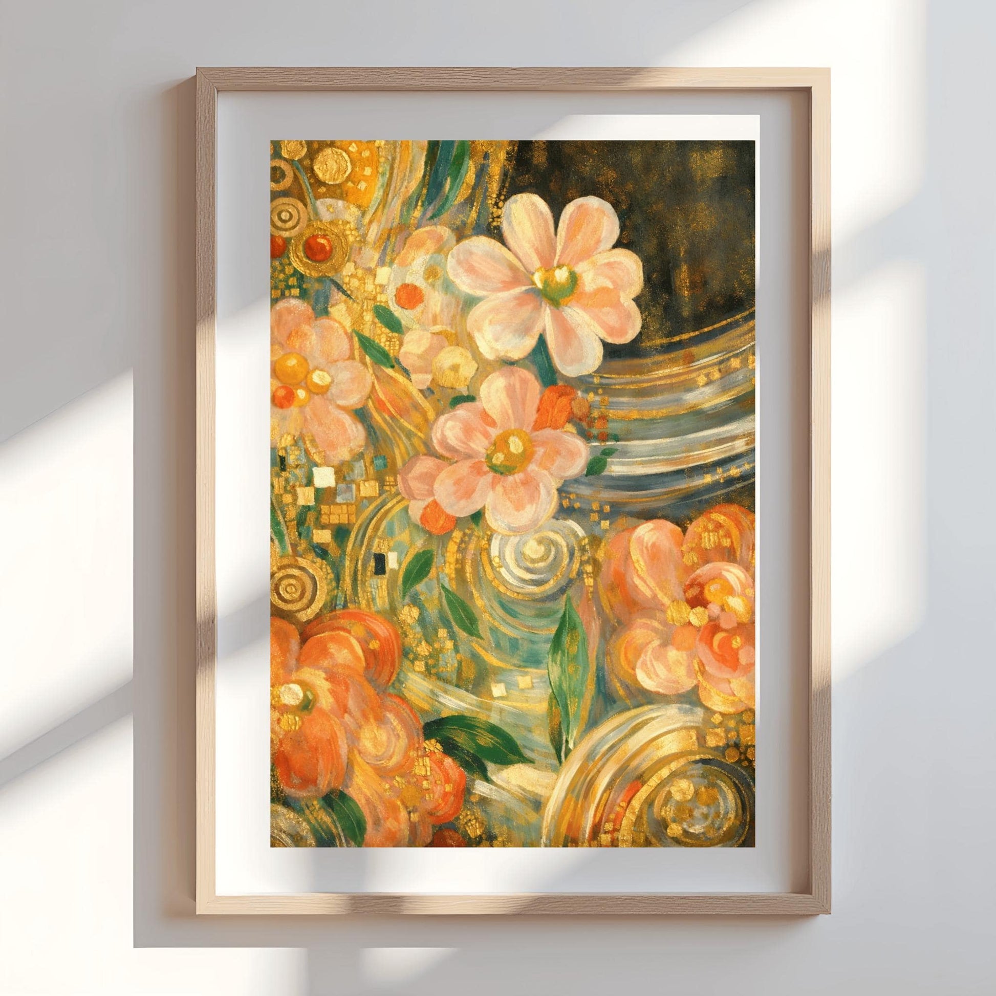 Gustav Klimt Golden Floral Masterpiece Inspiration Print ‚Äì Art Nouveau Flowers Poster (view 10)