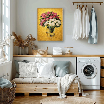 Gustav Klimt Hydrangea Inspiration Print ‚Äì Gold Floral Wall Art (view 10)
