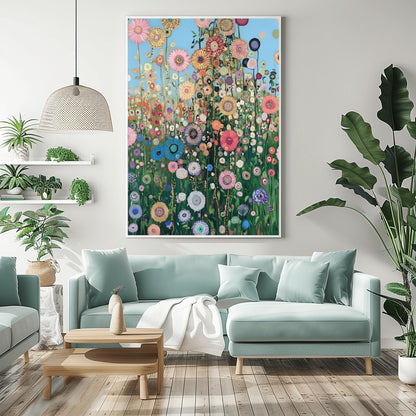 Gustav Klimt Floral Inspiration Print ‚Äì Abstract Flower Field Art (view 10)