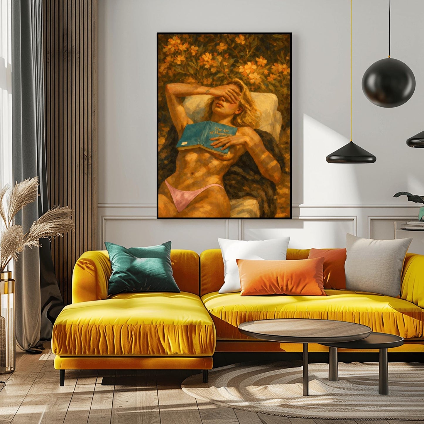 Sun-Drenched Gorgeous Woman Painting ‚Äì Romantic Oil Print (view 2)