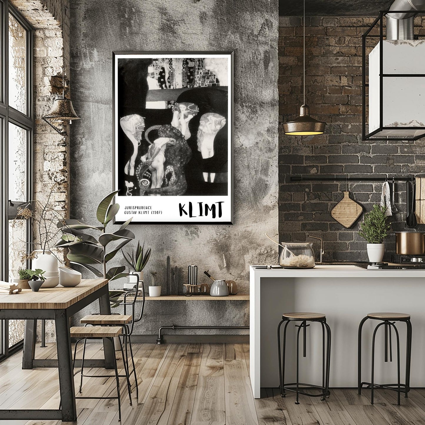 Gustav Klimt Jurisprudence Print ‚Äì Dark Academia Wall Art (view 4)