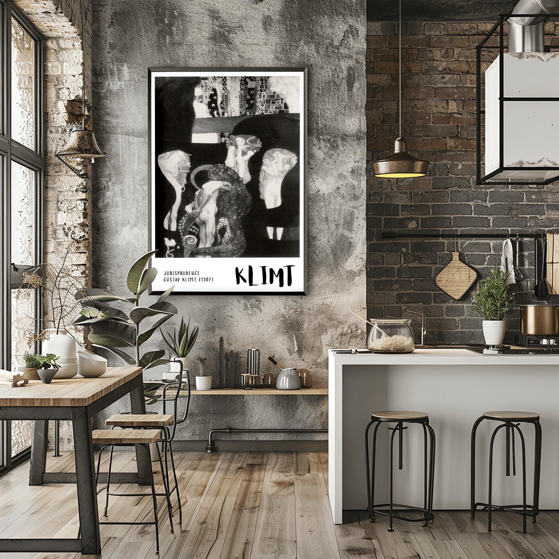Gustav Klimt Jurisprudence Print ‚Äì Dark Academia Wall Art (view 4)