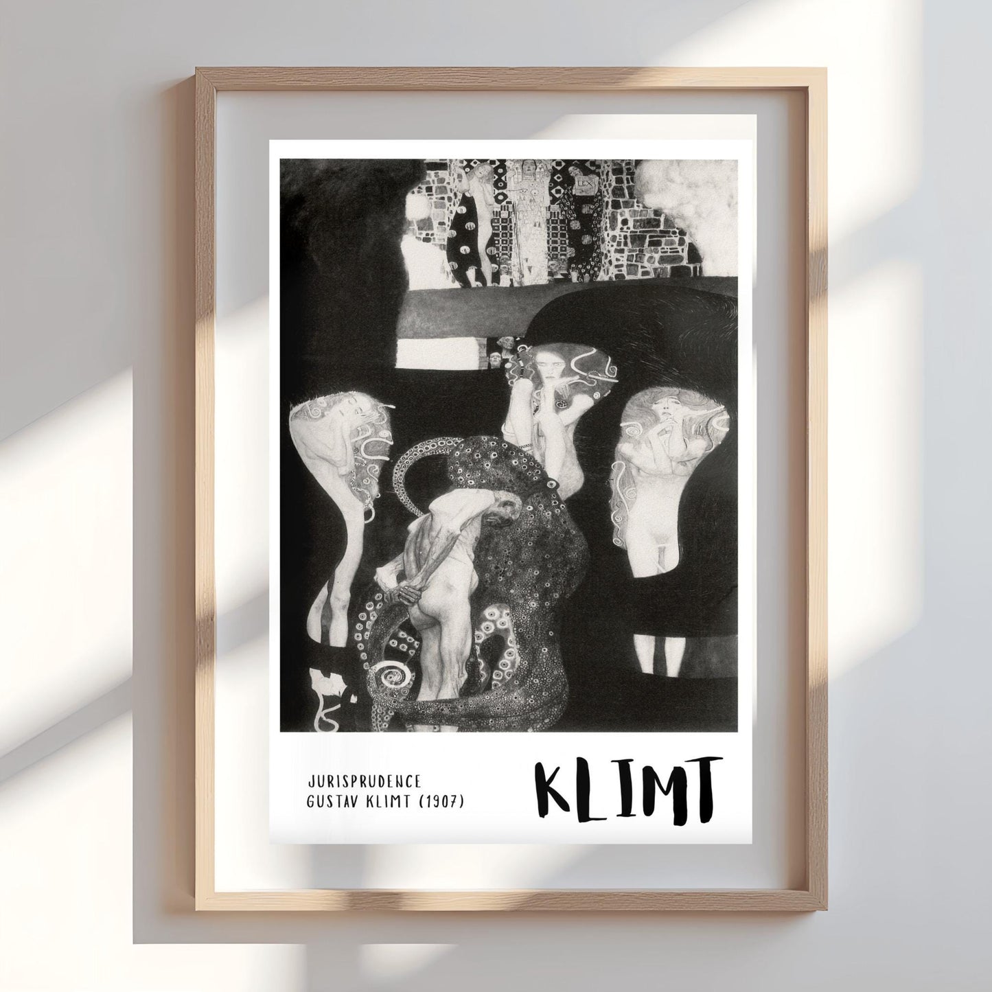 Gustav Klimt Jurisprudence Print ‚Äì Dark Academia Wall Art (view 5)