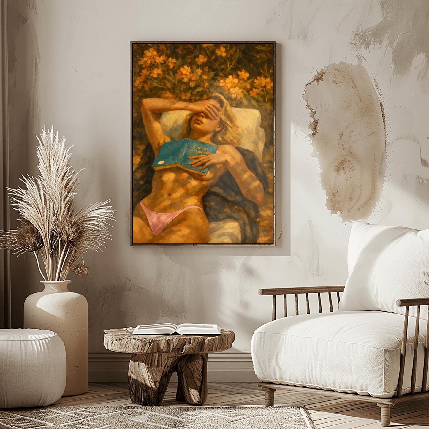 Sun-Drenched Gorgeous Woman Painting ‚Äì Romantic Oil Print (view 5)