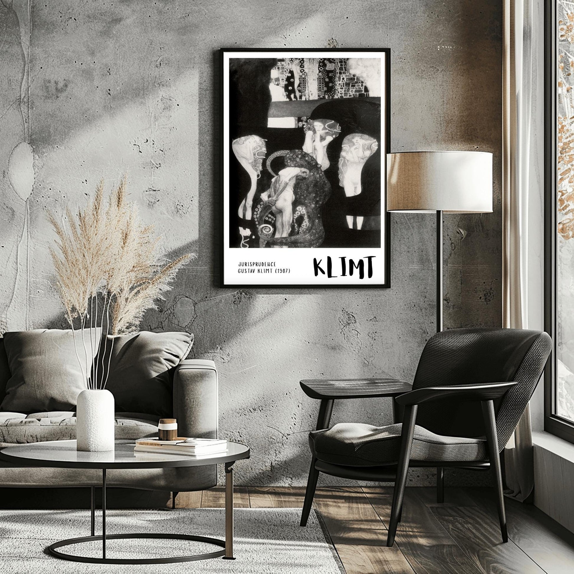 Gustav Klimt Jurisprudence Print ‚Äì Dark Academia Wall Art (view 7)
