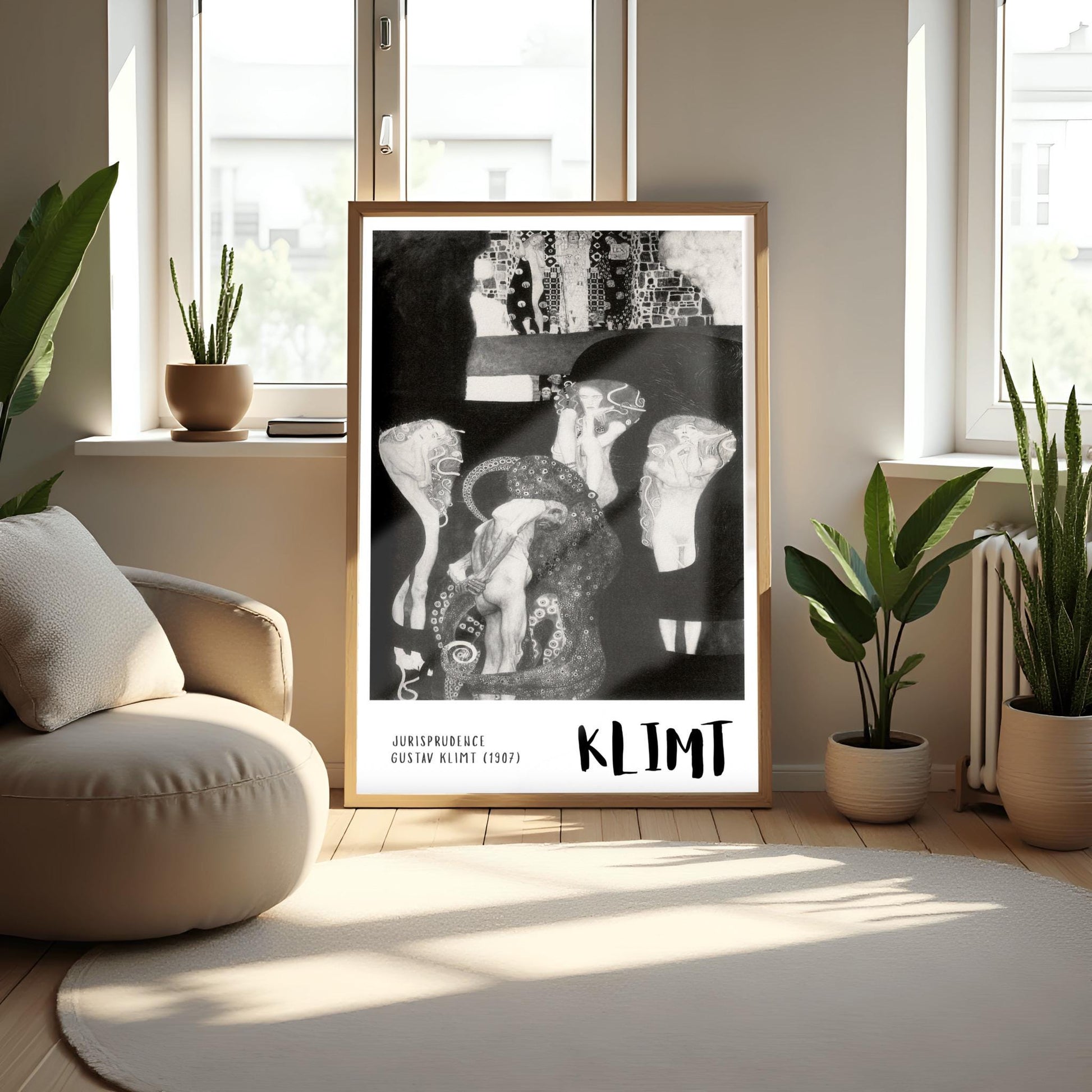 Gustav Klimt Jurisprudence Print ‚Äì Dark Academia Wall Art (view 9)