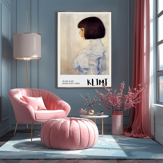 Gustav Klimt Helene Portrait ‚Äì Minimalist Profile Art (main image)