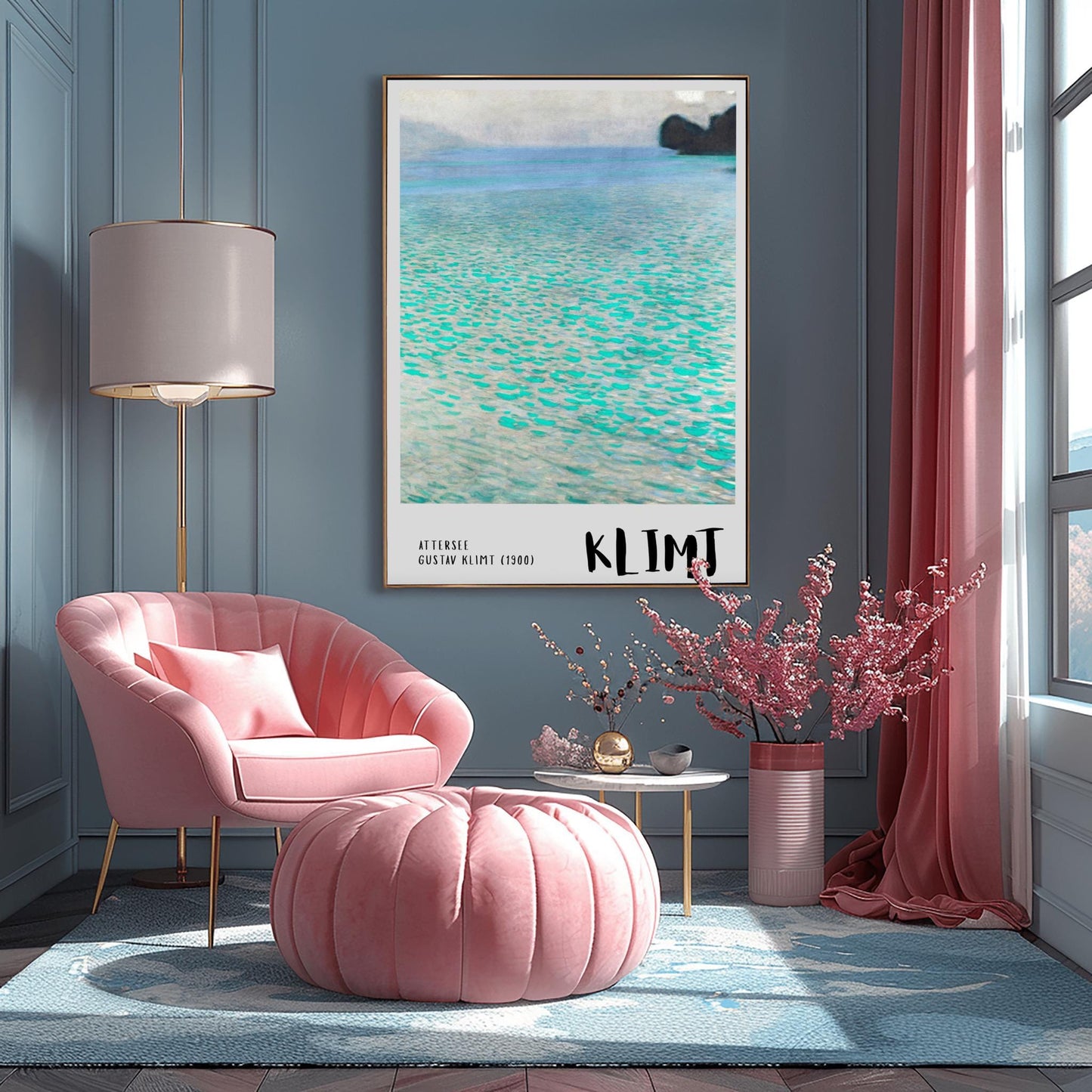 Gustav Klimt Attersee Print ‚Äì Minimalist Water Landscape (view 2)