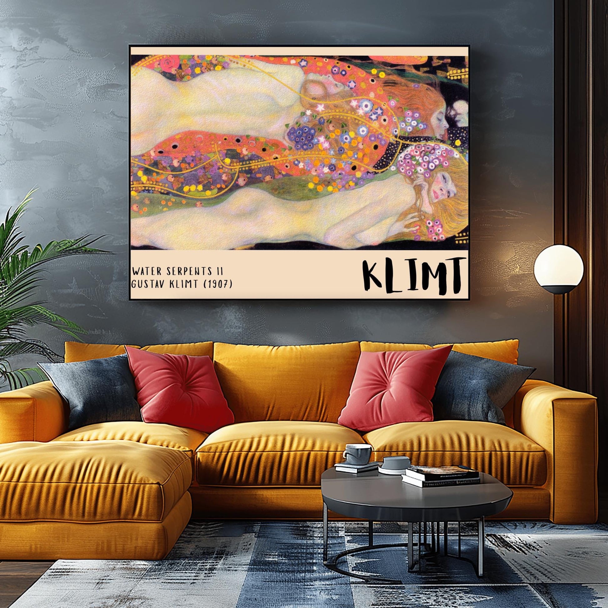 Gustav Klimt Water Serpents II Print ‚Äì Horizontal Symbolist Art (view 2)