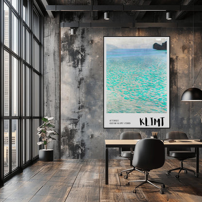 Gustav Klimt Attersee Print ‚Äì Minimalist Water Landscape (view 3)