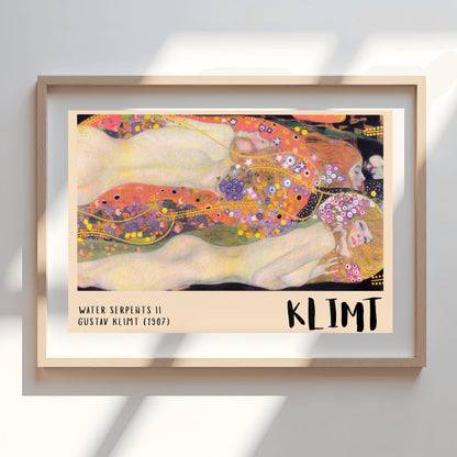 Gustav Klimt Water Serpents II Print ‚Äì Horizontal Symbolist Art (view 6)