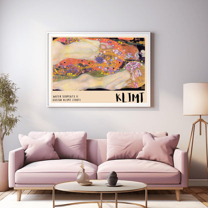 Gustav Klimt Water Serpents II Print ‚Äì Horizontal Symbolist Art (view 9)