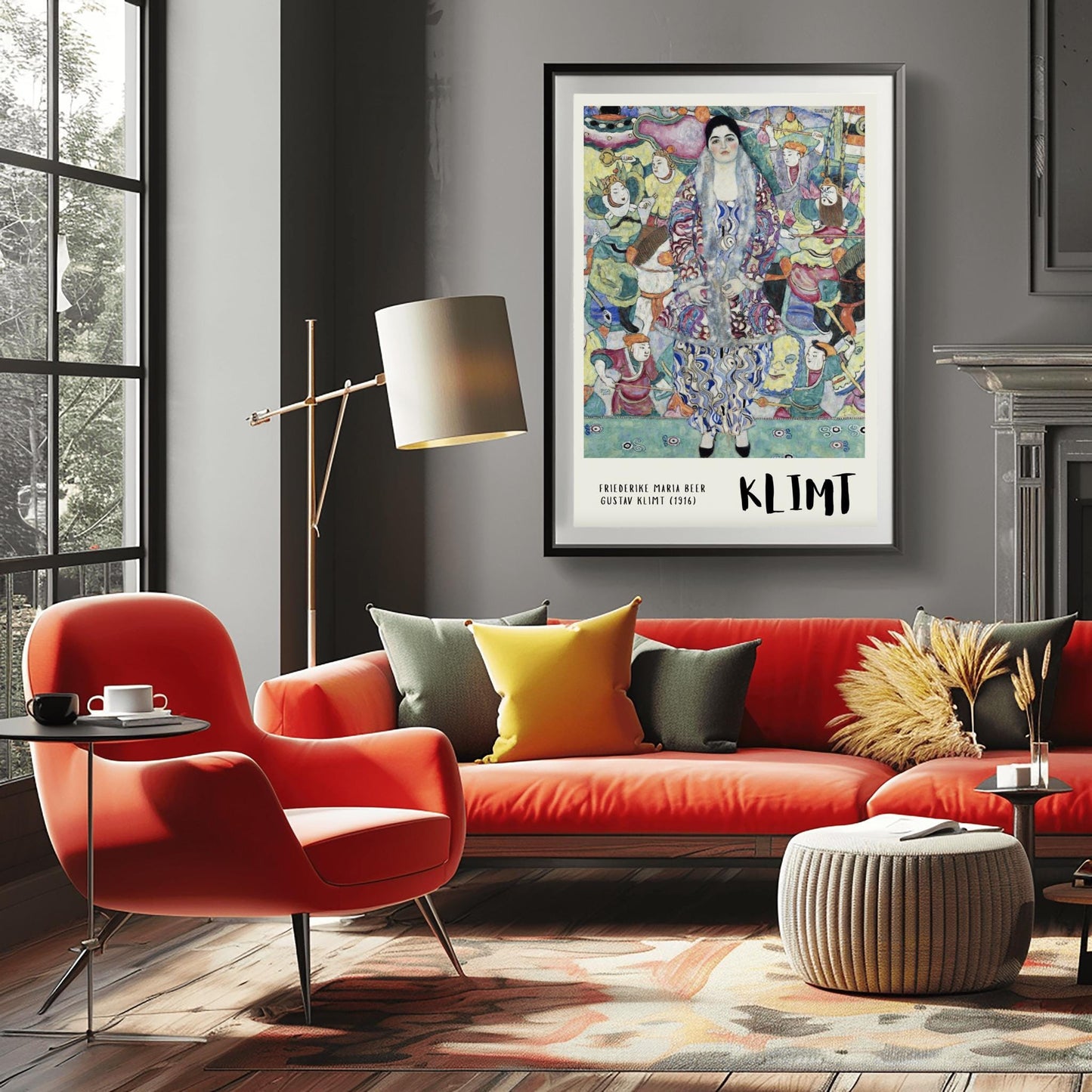 Gustav Klimt Portrait Print ‚Äì Friederike Maria Beer (view 4)