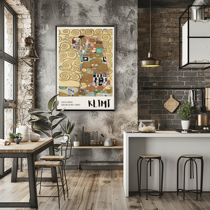 Gustav Klimt Fulfillment Print ‚Äì The Embrace Canvas (view 3)