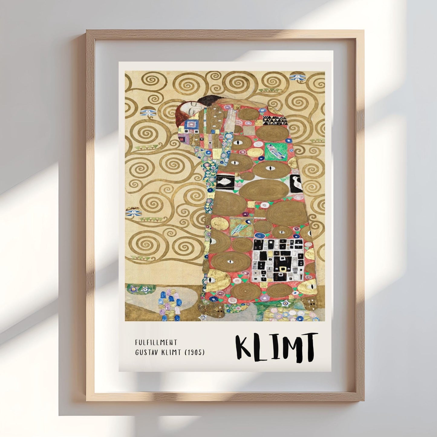 Gustav Klimt Fulfillment Print ‚Äì The Embrace Canvas (view 5)